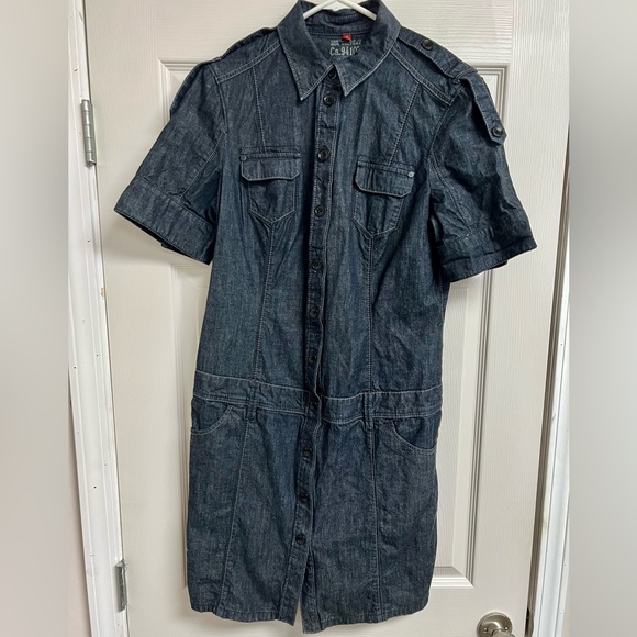 esprit denim dress Esprit DRESS - Denim dress - blue light wash/light-blue denim